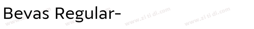 Bevas Regular字体转换